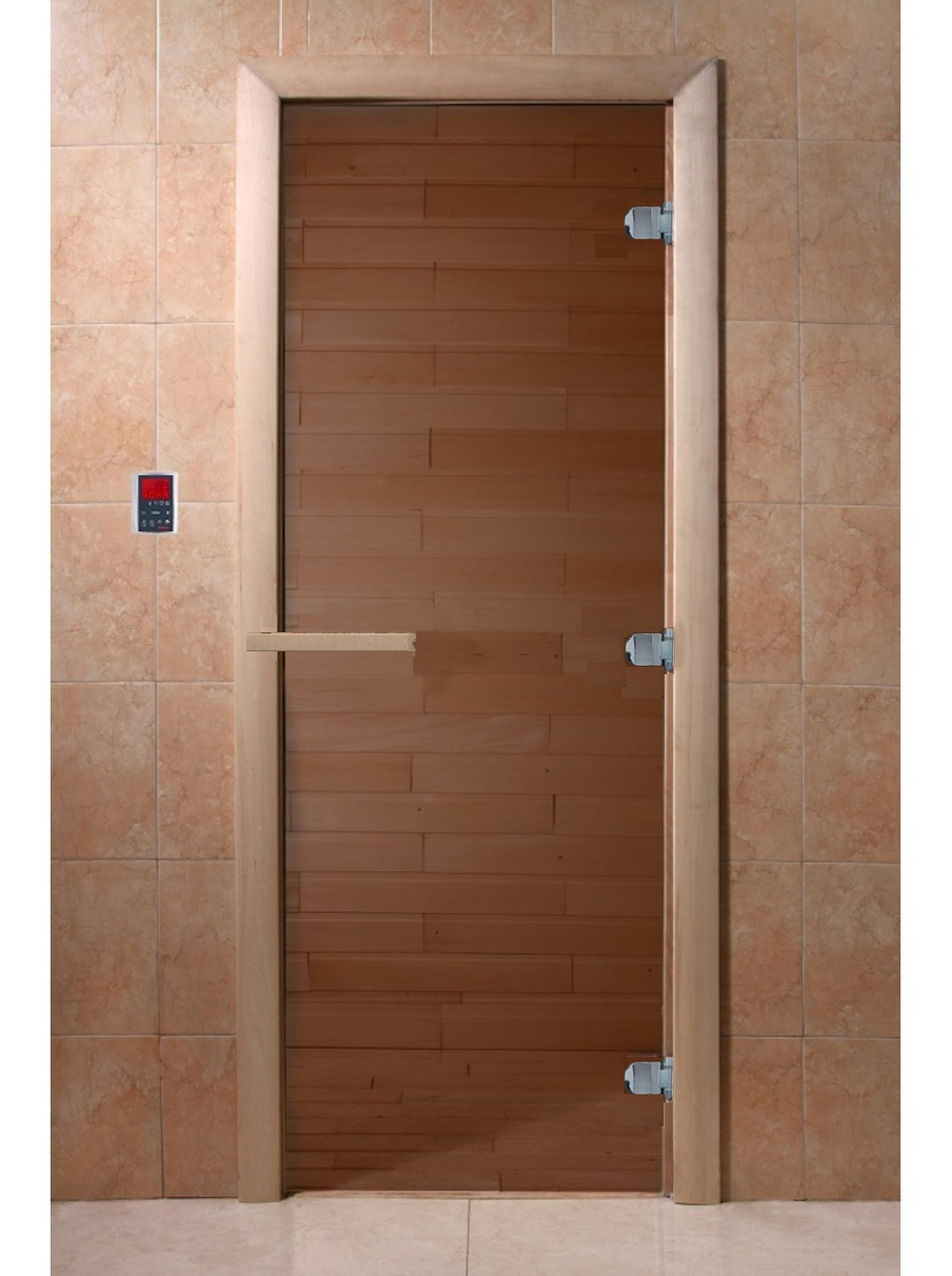 Дверь стеклянная DoorWood, ТЕПЛЫЙ ДЕНЬ" БРОНЗА, ХВОЯ