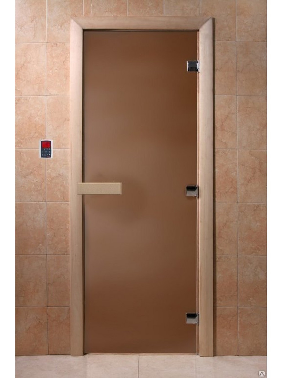 Дверь стеклянная DoorWood, ТЕПЛАЯ НОЧЬ" БРОНЗА МАТОВАЯ, ХВОЯ